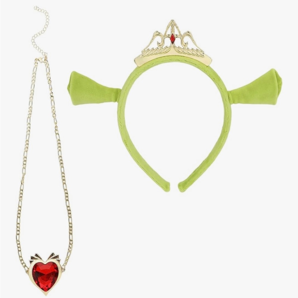 Princess Fiona from Shrek headband and necklace